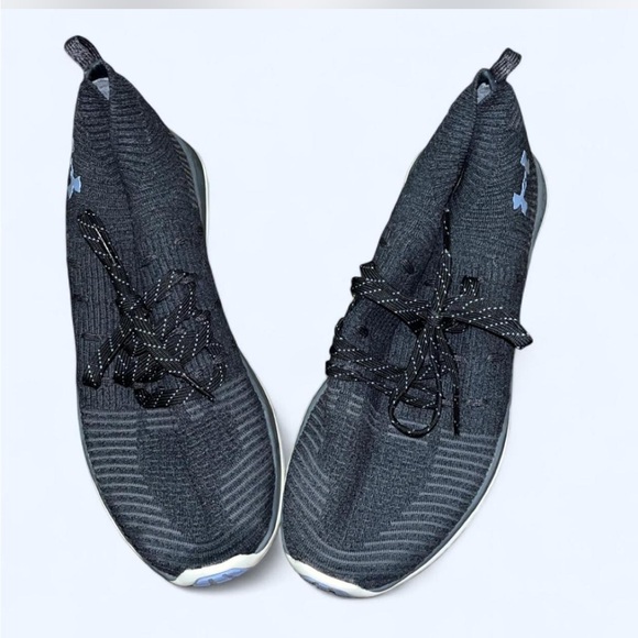 Grey and Light Baby Blue Under Armor Ankle Sneakers - Picture 1 of 6
